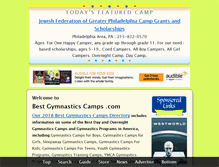 Tablet Screenshot of bestgymnasticscamps.com